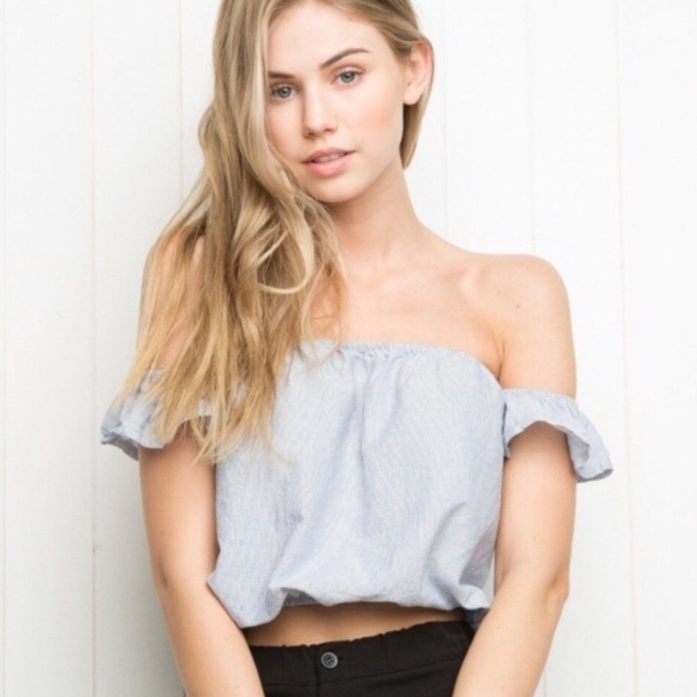 Off the shoulder Beccah Brandy Melville top